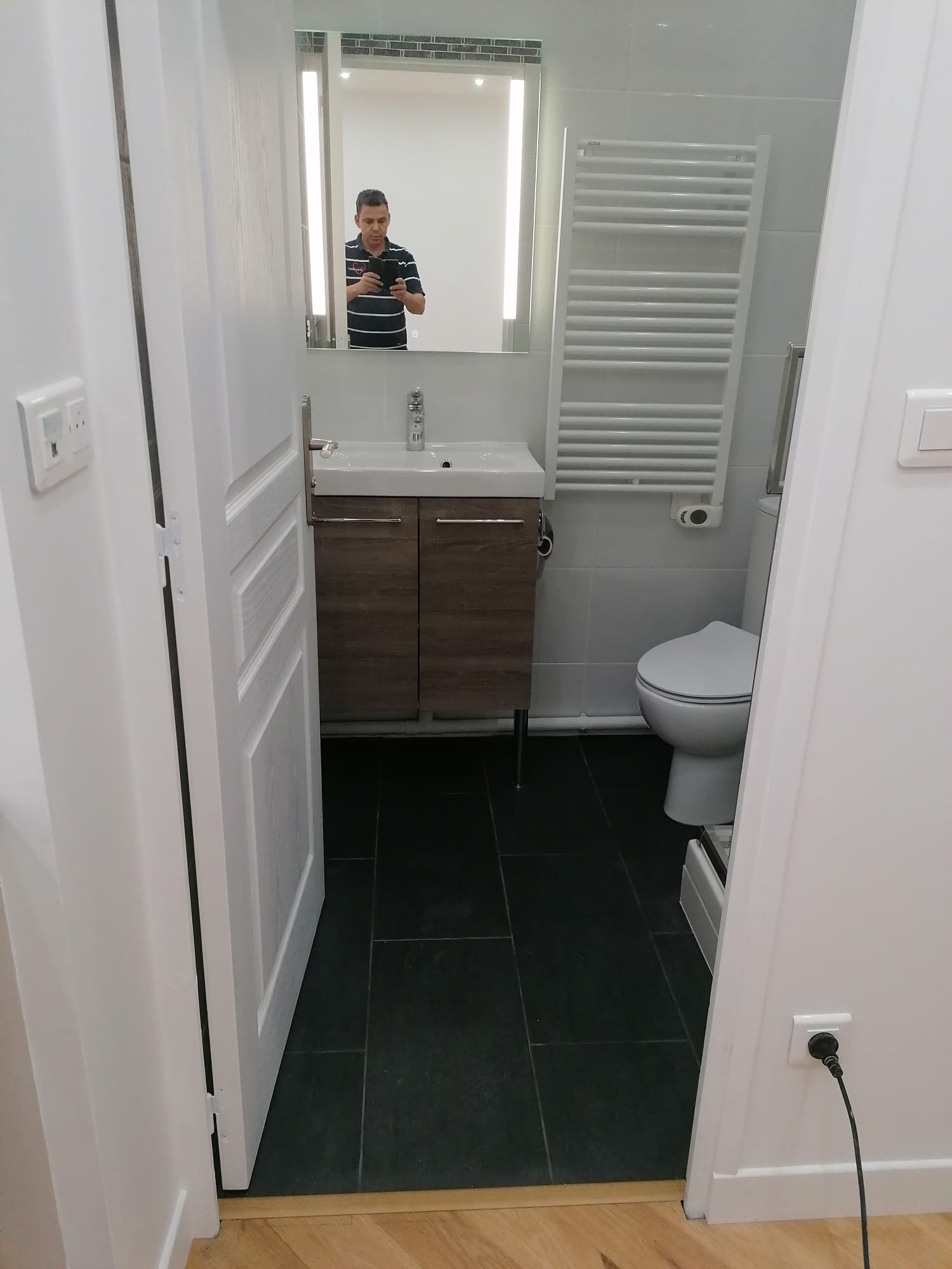 Vue de l'appartement rénové après travaux tout corps d'état